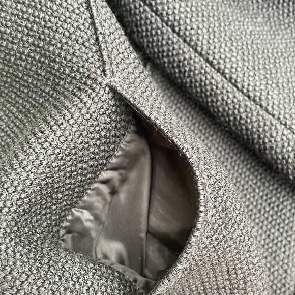 Akris Punto | Wool Full Zip Black Short Jacket Cropped Size 12 - Picture 10 of 10